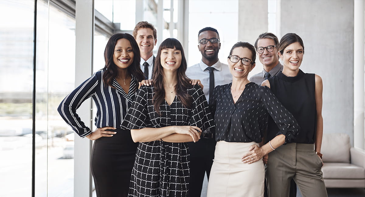 group photo of employees
